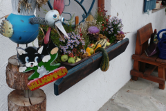 Fenstereinsatz und Gartendeko